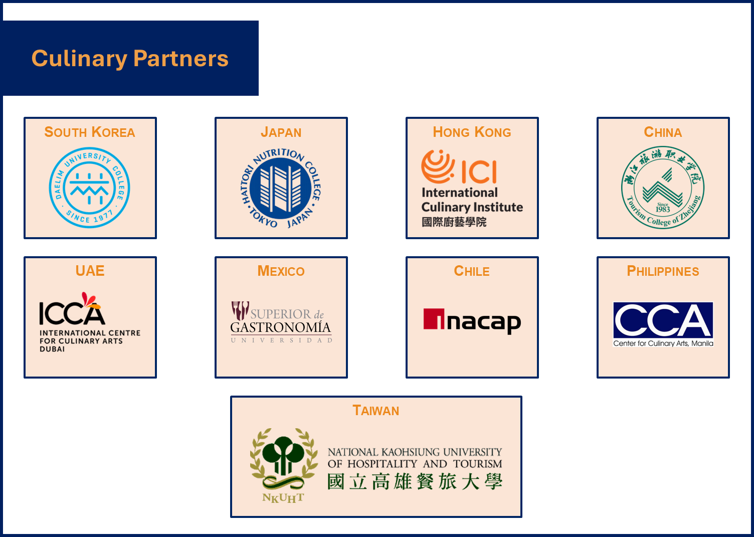Our Culinary Partners